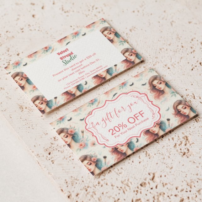 Watercolor Lash Artist Rabattkort (Skapare uppladdad)