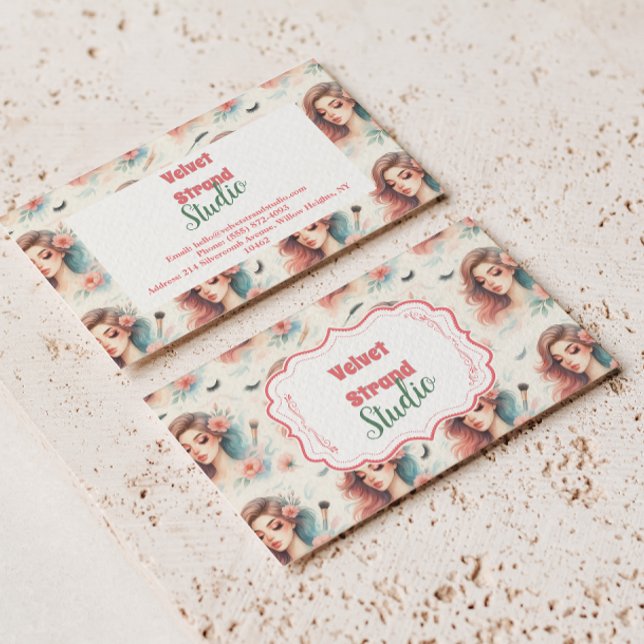 Watercolor Lash Artist Visitkort (Skapare uppladdad)