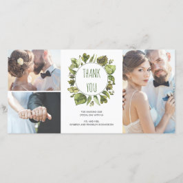 Watercolor Laurel WandeGreenery Tack Kort