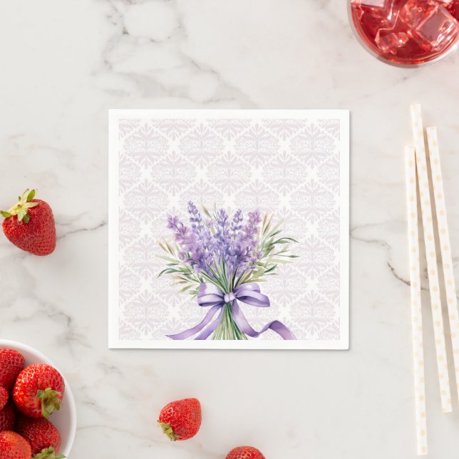 Watercolor Lavendel  Pappersservett (Insitu)