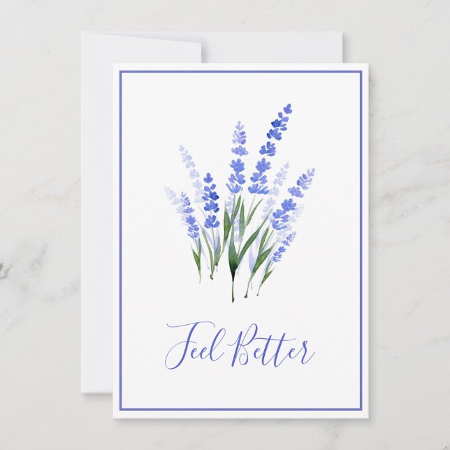Watercolor Lavender Bouquet (Framsida)