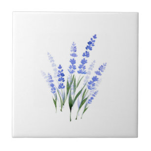 Watercolor Lavender Bouquet  Kakelplatta