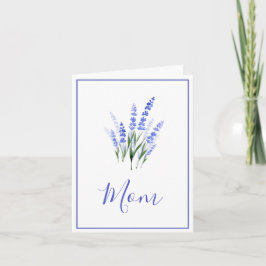 Watercolor Lavender Bouquet Kort
