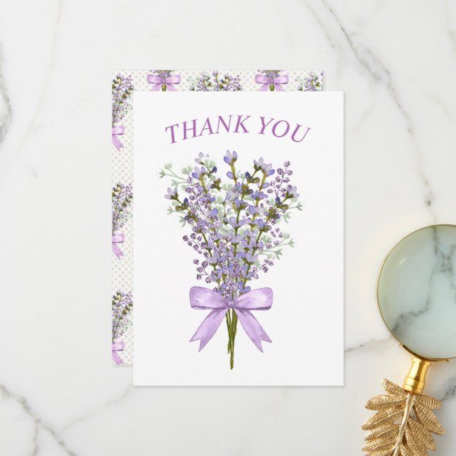Watercolor Lavender Bouquet Tack (Fram/Back In Situ)