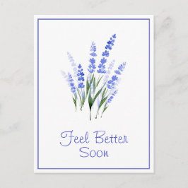 Watercolor Lavender Bouquet Vykort