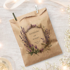 Watercolor Lavender Regal Monogram Bröllop