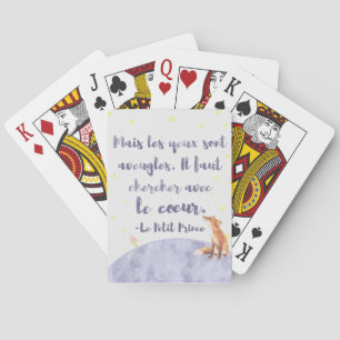 Watercolor Le Petit Prince Little Prince Spel Kort
