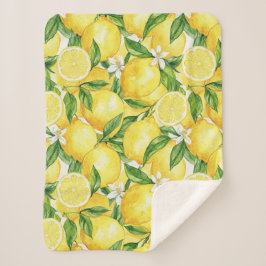 Watercolor Lemon Grove Seamless Pattern