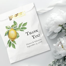 Watercolor Lemon Gult Citrus Rustic Bröllop