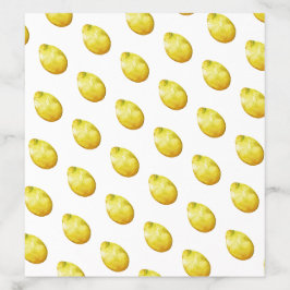 Watercolor Lemon Mönster