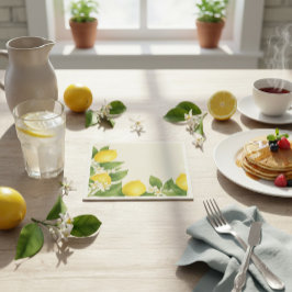 Watercolor Lemon Paper Napkins Pappersservett