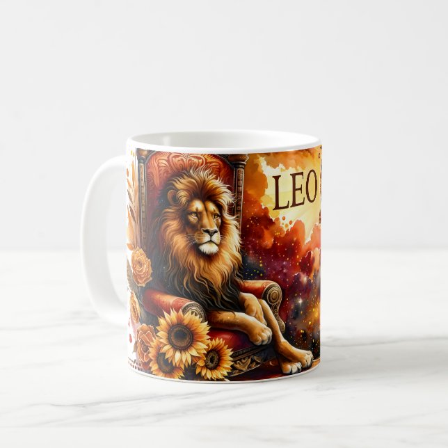 Watercolor Leo Kaffemugg (Framsida vänster)