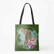 Watercolor Leopard och Tropical Ram