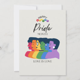 Watercolor LGBTQ PRIDE Month Party Julkort
