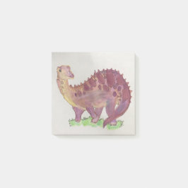 Watercolor Lila Dinosaur Post it Notes Post-it Block
