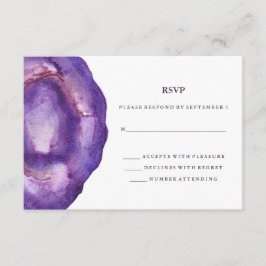 Watercolor Lila Geode Bröllop OSA