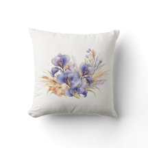 Watercolor Lila Iris Bouquet