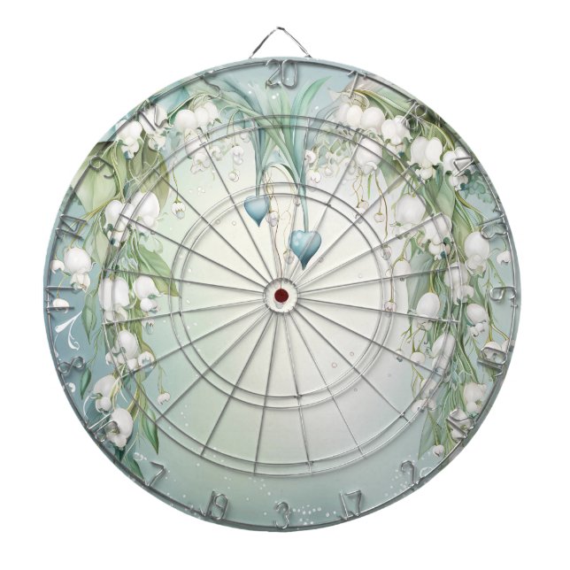Watercolor Lily, Dartboard Darttavla (Framsidan)