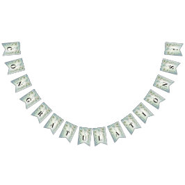 Watercolor Lily från Valley Bunting Flagga