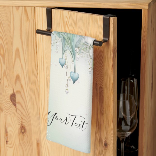 Watercolor Lily, Valley Kitchen Towels Kökshandduk (Thirds Fold)