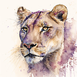 Watercolor Lioness 5 T Shirt