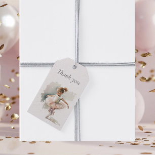 Watercolor Little Ballerina Gift-Märkre Presentetikett
