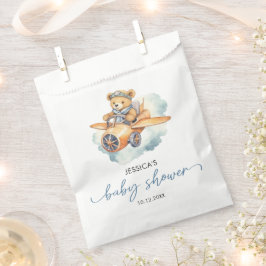 Watercolor Little Bear Baby Shower Boy