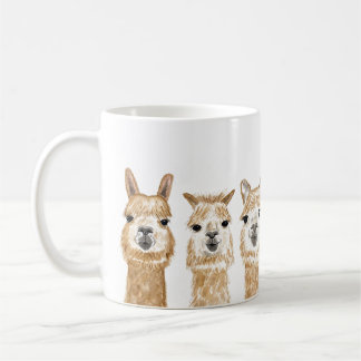 Watercolor llama mugg