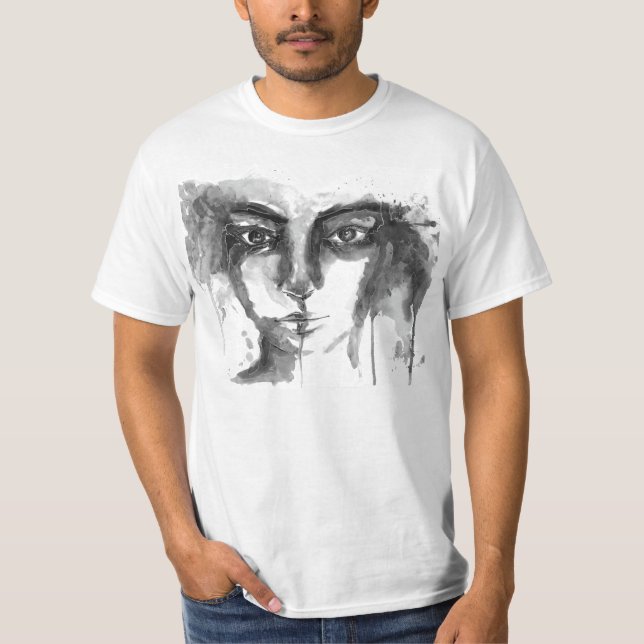 Watercolor Look Tee Shirt (Framsida)