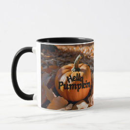 Watercolor Löv Pumpkin Coffee Gift Mugg