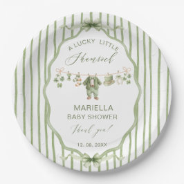  Watercolor Lucky Charm Shamrock baby shower