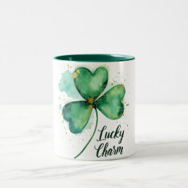 Watercolor Lucky Charm Två-Tonad Mugg