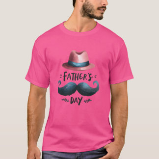 Watercolor Lycklig Far Dayshirt Design-vän T Shirt