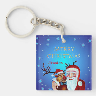 Watercolor Magic Jultomten Smiling Rudolph