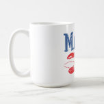 Watercolor Maine Lobster Kaffemugg<br><div class="desc">Blue Maine Text Red Watercolor Lobster Mugg</div>