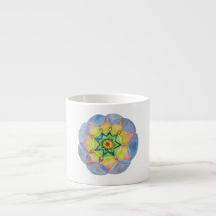 Watercolor mandala bra Morgon Mugg Espressomugg