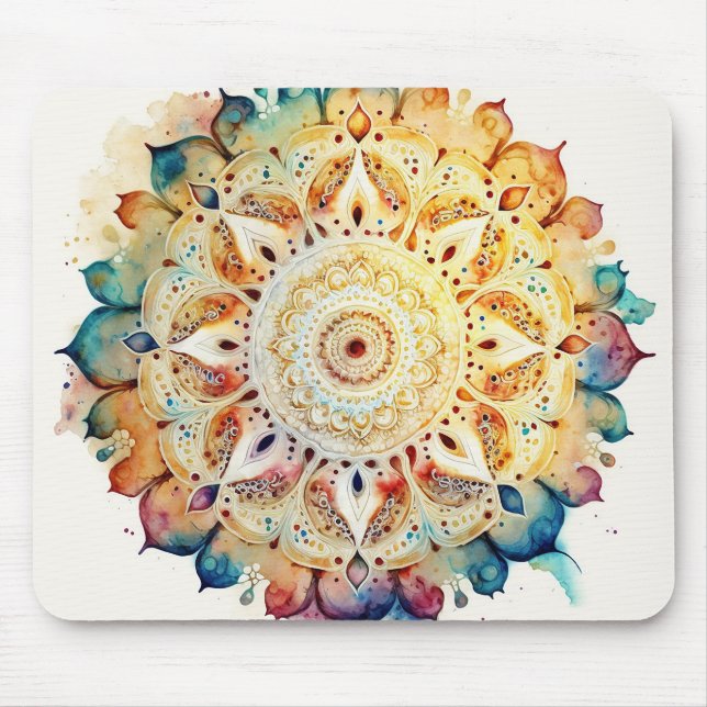 Watercolor Mandala Musmatta (Framsidan)