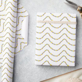 Watercolor Mardi Gras Beads Presentpapper