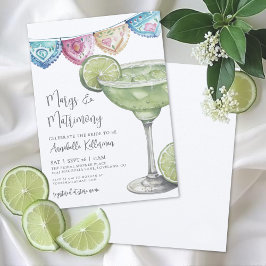Watercolor Margarita Bridal Shower Inbjudningar