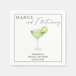 Watercolor Margarita Möhippa Pappersservett