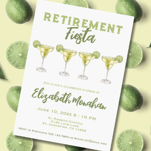 Watercolor Margarita Pension Fiesta Pension Inbjudningar