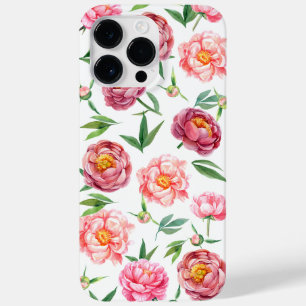 Watercolor Maroon Peonies