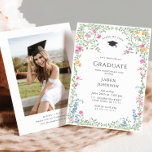 Watercolor Meadow WildblomBoho Studentfest Inbjudningar<br><div class="desc">Om du vill göra ytterligare anpassningar klickar du på "Anpassa den här mallen" och sedan på "Redigera med Design Verktyg". Snyggten kan redigeras enkelt för att använda bröllop-mallar,  fler objekt finns i butiken (inbjudningar,  osa,  tackkort,  papper och dekoration). Kontakta mig om du behöver hjälp eller matchande artiklar.</div>