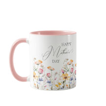 Watercolor Meadow Wildblomma Mors dag