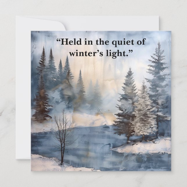 Watercolor Memorial Sympathy Card (Framsida)