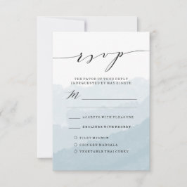 Watercolor Mist | Bröllops-svarskort OSA Kort
