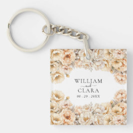 Watercolor Modern Peony Pastel Blommigt Bröllop