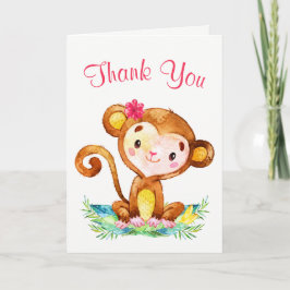 Watercolor Monkey Girl Tack