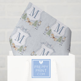 Watercolor Monogram Initial Nutcracker Vapensköld 