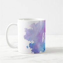 Watercolor Monogram Mugg